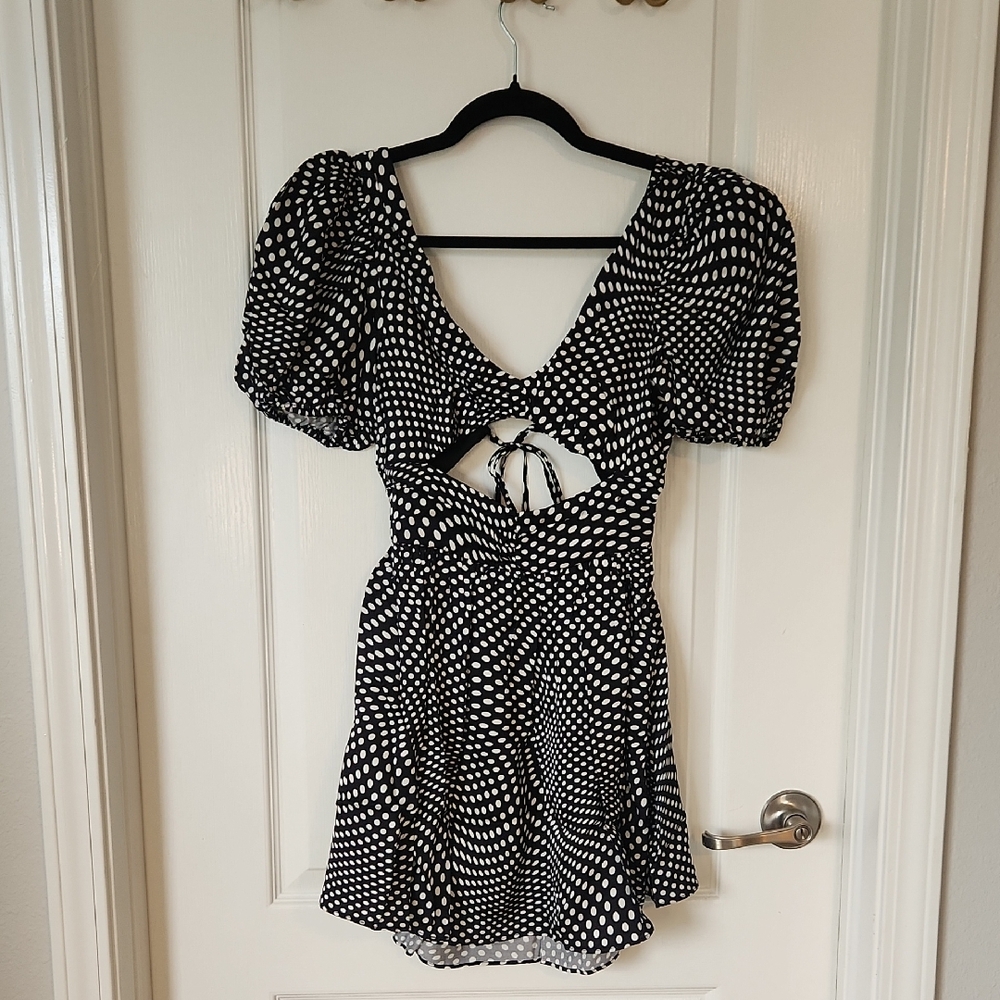 NWT For Love & Lemons Anya Puff Sleeve Dress